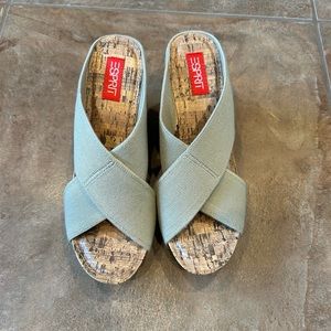 Espirt Wedge Sandals Never worn